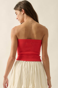 Brightest Star Jacquard Knit Bandeau Tube Top - ShopPromesa