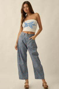 Brightest Star Jacquard Knit Bandeau Tube Top - ShopPromesa