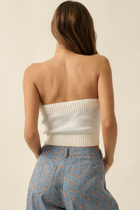 Brightest Star Jacquard Knit Bandeau Tube Top - ShopPromesa
