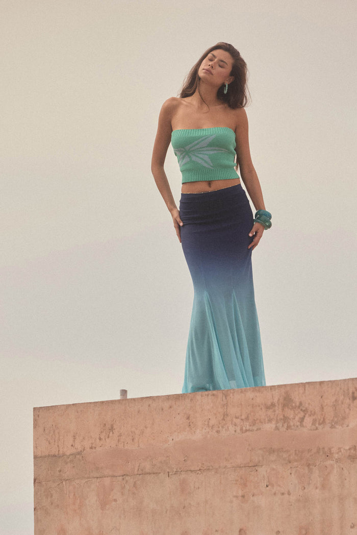 Brightest Star Jacquard Knit Bandeau Tube Top - ShopPromesa