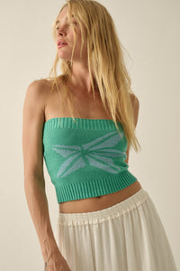 Brightest Star Jacquard Knit Bandeau Tube Top - ShopPromesa