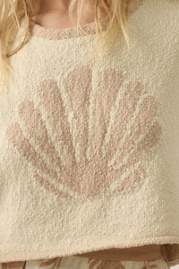 Shell Yeah Textured Jacquard-Knit Sweater Tank Top - ShopPromesa