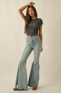 Kissing Booth Floral Lace Fitted Baby Tee - ShopPromesa