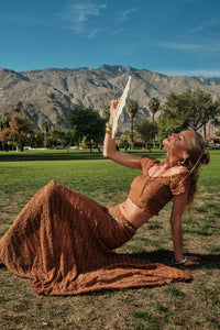 Lacy Blooms Floral Lace Cropped V-Neck Top - ShopPromesa