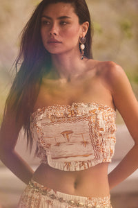 Island Breeze Tropical-Print Ruffle Bandeau Top - ShopPromesa