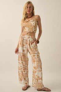 Island Breeze Tropical-Print Ruffle Bandeau Top - ShopPromesa