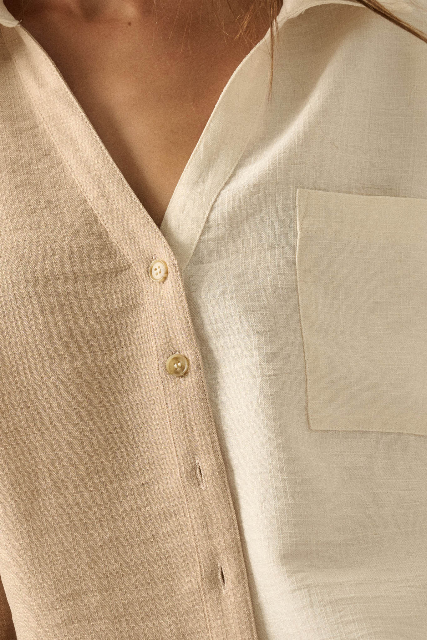 Double Talk Colorblock Short-Sleeve Pocket Shirt - ShopPromesa