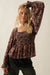 Heavenly Scent Floral Chiffon Smocked Peplum Top - ShopPromesa