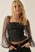 Surprise Party Floral Tulle Smocked Peasant Top - ShopPromesa