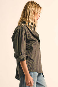 Better Days Plaid Oversize Button-Up Pocket Shirt - ShopPromesa