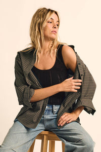 Better Days Plaid Oversize Button-Up Pocket Shirt - ShopPromesa