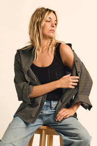 Better Days Plaid Oversize Button-Up Pocket Shirt - ShopPromesa