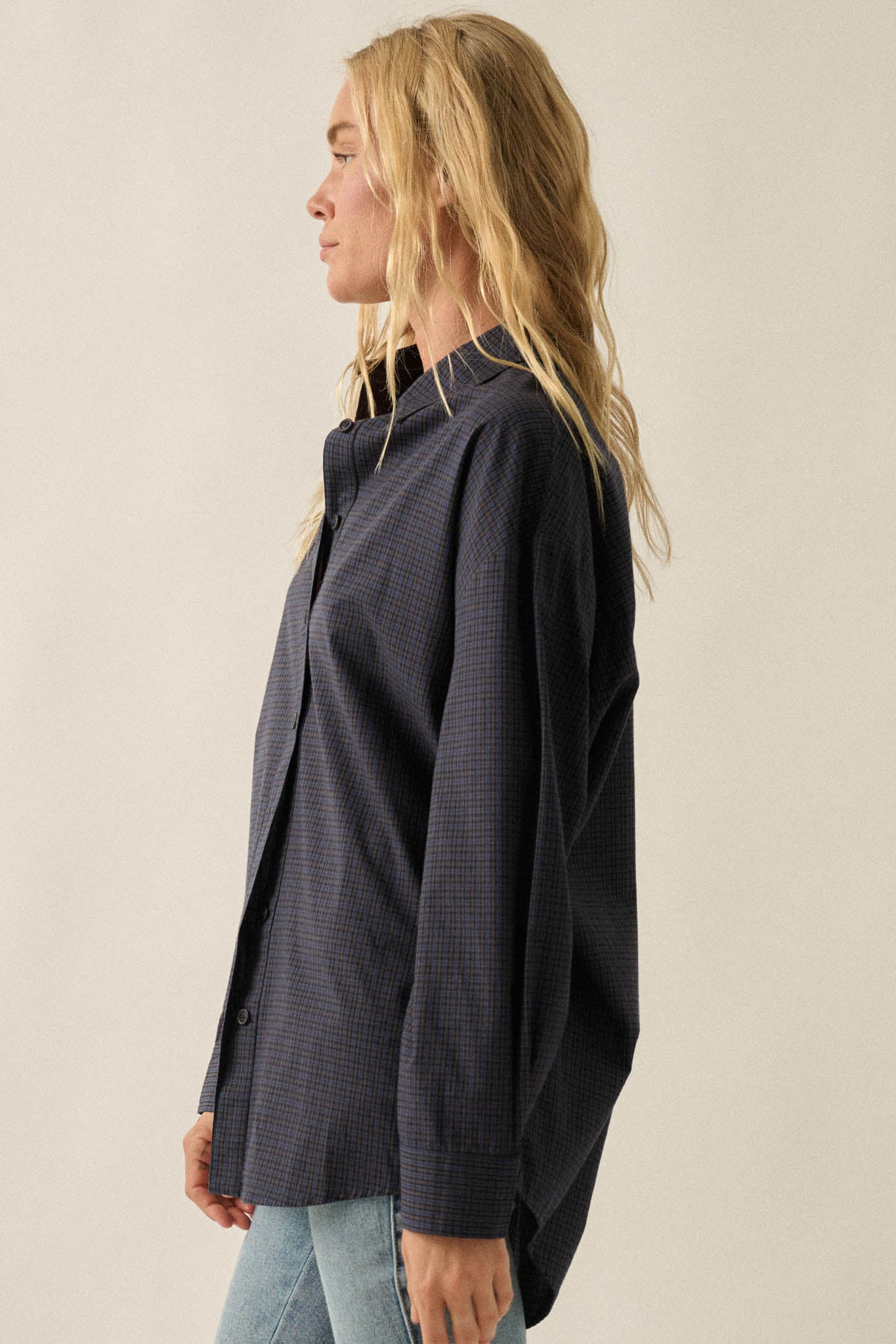 Better Days Plaid Oversize Button-Up Pocket Shirt - ShopPromesa