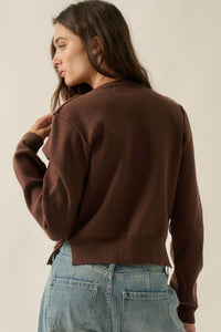 Double Up Layered Two-Tone Button-Up Cardigan - ShopPromesa