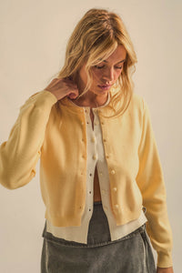 Double Up Layered Two-Tone Button-Up Cardigan - ShopPromesa