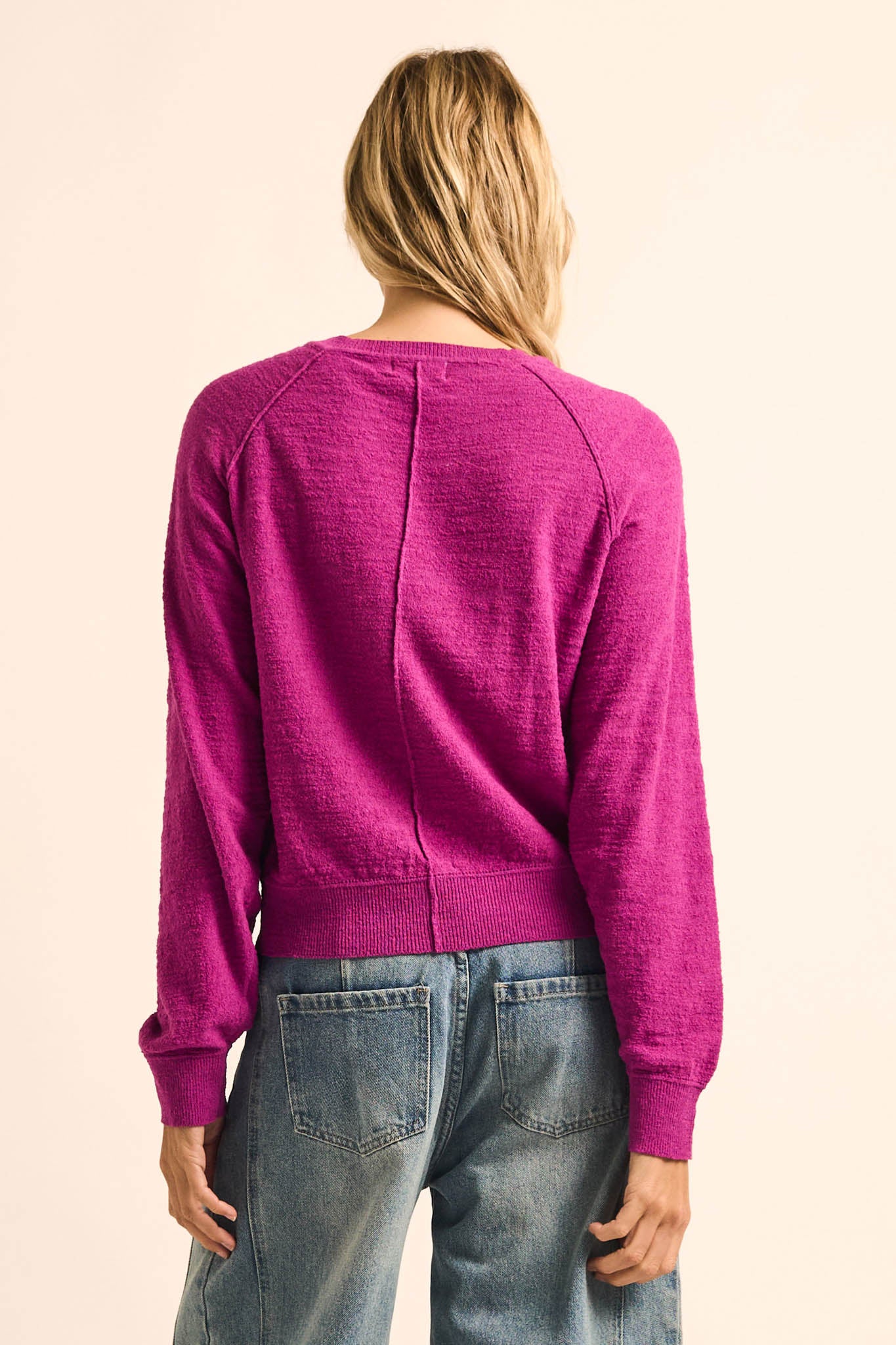 Close to You Textured Knit Raglan Cardigan - ShopPromesa