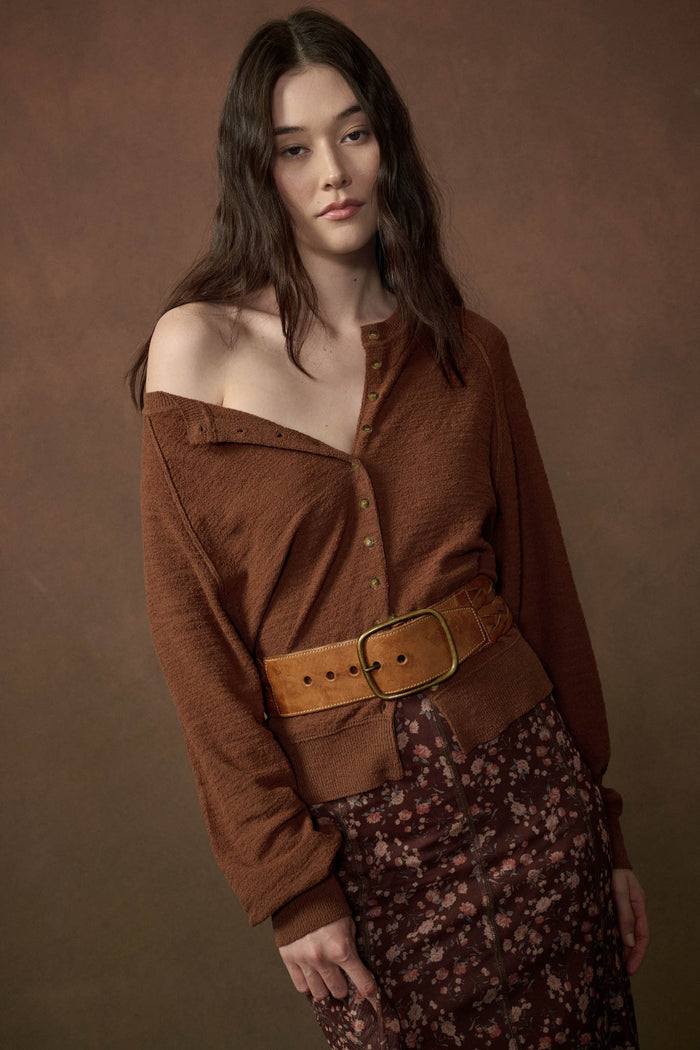 Close to You Textured Knit Raglan Cardigan - ShopPromesa