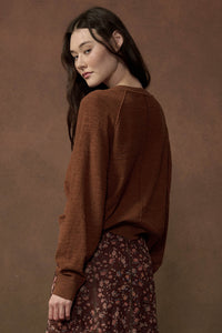 Close to You Textured Knit Raglan Cardigan - ShopPromesa