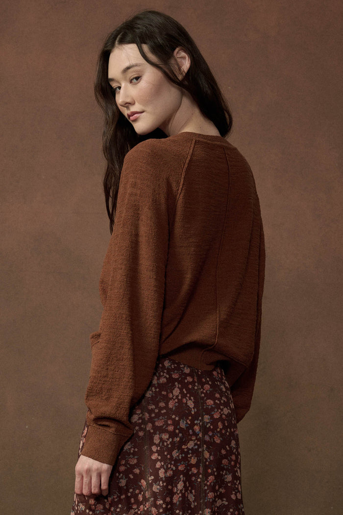 Close to You Textured Knit Raglan Cardigan - ShopPromesa