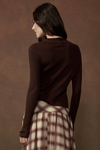 Kind Soul Ribbed Knit Button-Up Thumbhole Cardigan - ShopPromesa
