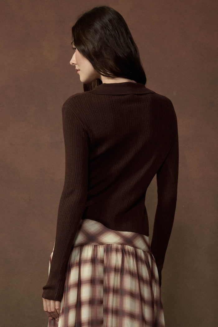 Kind Soul Ribbed Knit Button-Up Thumbhole Cardigan - ShopPromesa