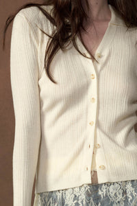 Kind Soul Ribbed Knit Button-Up Thumbhole Cardigan - ShopPromesa