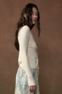 Kind Soul Ribbed Knit Button-Up Thumbhole Cardigan - ShopPromesa