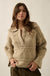 Light Touch Fuzzy Pointelle-Knit Collared Sweater - ShopPromesa
