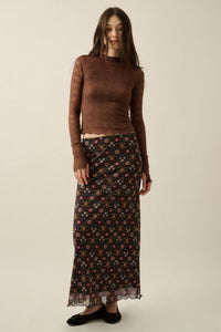 Looking Lovely Floral Lace Split-Cuff Henley Top - ShopPromesa