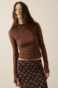 Looking Lovely Floral Lace Split-Cuff Henley Top - ShopPromesa