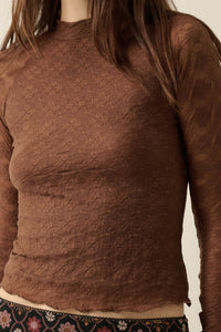 Looking Lovely Floral Lace Split-Cuff Henley Top - ShopPromesa