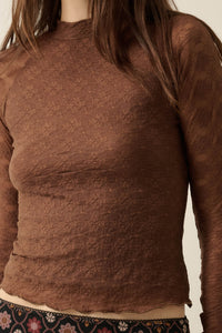 Looking Lovely Floral Lace Split-Cuff Henley Top - ShopPromesa