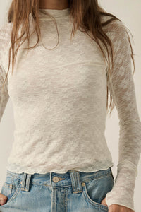 Looking Lovely Floral Lace Split-Cuff Henley Top - ShopPromesa