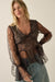 All a Dream Paisley and Lace Bell-Sleeve Peplum Top - ShopPromesa