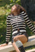 Right Stripes Layered Striped Knit Button-Up Cardigan - ShopPromesa