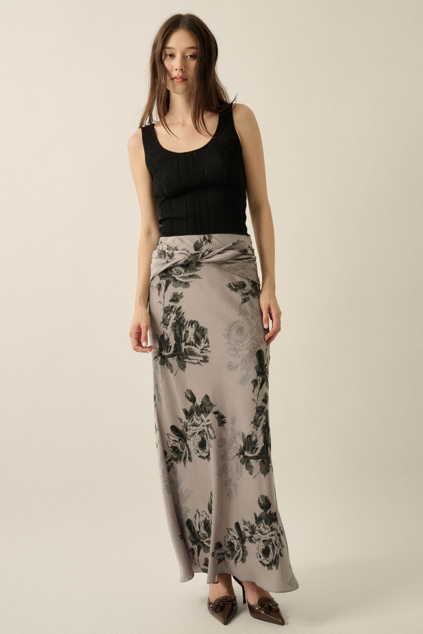 Good Pointe Floral Pointelle Cropped Tank Top - ShopPromesa