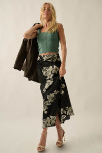 Good Pointe Floral Pointelle Cropped Tank Top - ShopPromesa