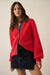 Easy Win Ribbed Knit and Denim Collared Cardigan - ShopPromesa