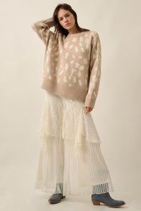 Doe Your Thing Deer-Print Jacquard-Knit Sweater - ShopPromesa