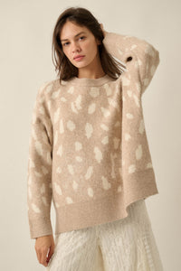 Doe Your Thing Deer-Print Jacquard-Knit Sweater - ShopPromesa