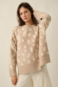 Doe Your Thing Deer-Print Jacquard-Knit Sweater - ShopPromesa