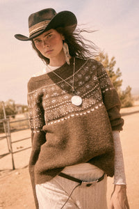 Mountain Mists Fair Isle Raglan-Sleeve Sweater - ShopPromesa