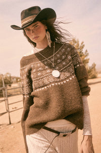 Mountain Mists Fair Isle Raglan-Sleeve Sweater - ShopPromesa