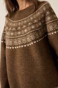 Mountain Mists Fair Isle Raglan-Sleeve Sweater - ShopPromesa