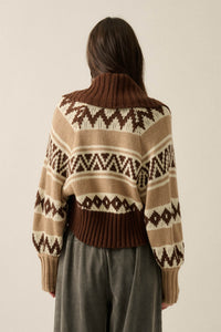 Chic Chalet Fair Isle Knit Shrug and Tube Top Set - ShopPromesa