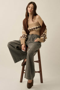 Chic Chalet Fair Isle Knit Shrug and Tube Top Set - ShopPromesa