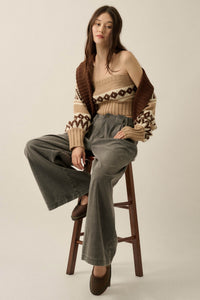Chic Chalet Fair Isle Knit Shrug and Tube Top Set - ShopPromesa