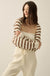 Going My Way Striped Ribbed Knit Shrug Cardigan - ShopPromesa