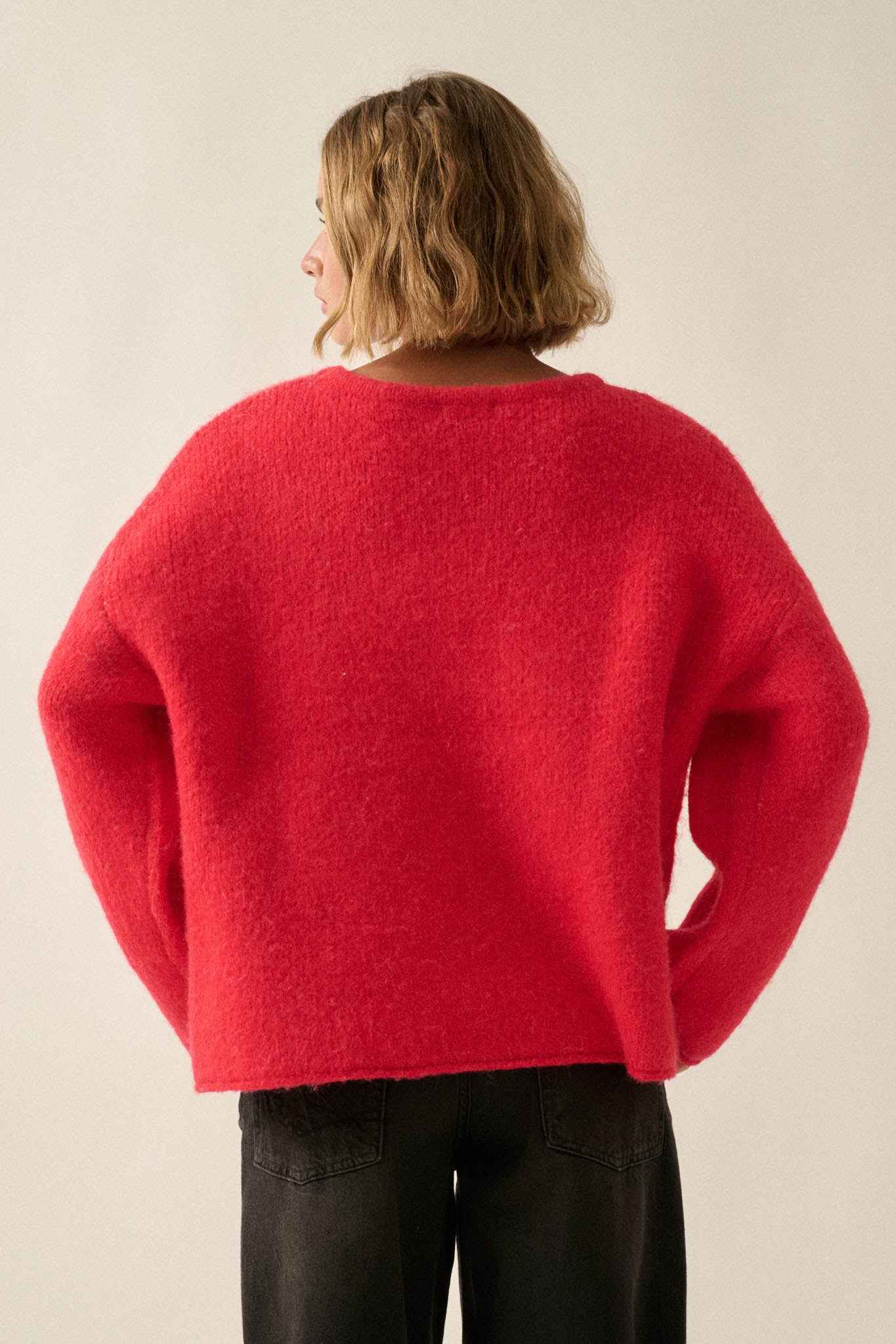 Big Fish Jacquard-Knit Rolled-Edge Sweater - ShopPromesa