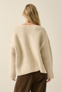 Big Fish Jacquard-Knit Rolled-Edge Sweater - ShopPromesa